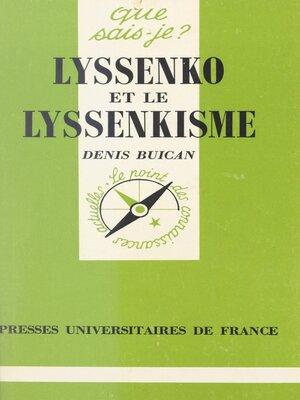 cover image of Lyssenko et le lyssenkisme